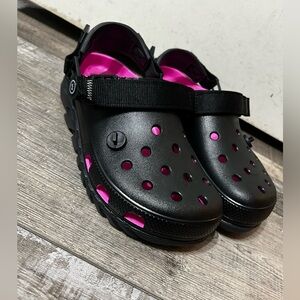 CROCS x Post Malone Collab Black & Hot pink